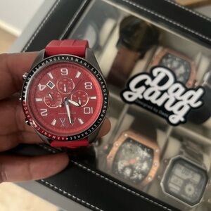Armani Exchange Bold Red Watch